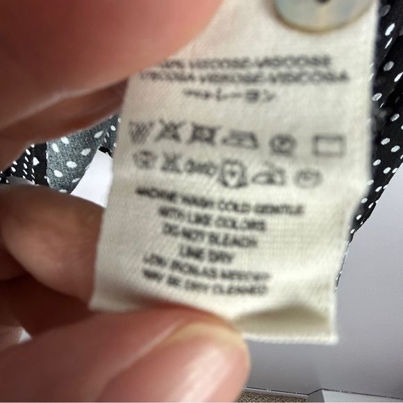 Free People Black Polka Dot Blouse - Picture 13 of 15